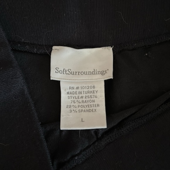 Soft surroundings wide leg pants L - Picture 3 of 3